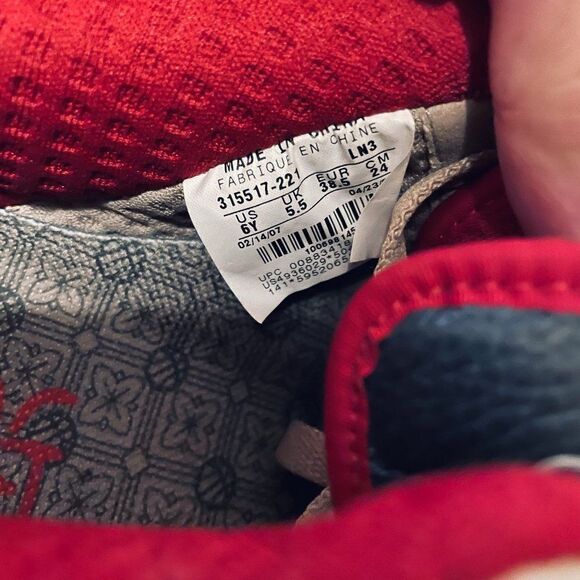 MINT 315517-221 Nike Air Force 1 Premium '07 Tweed Red Black 6Y Womens 7.5 US - Picture 9 of 13